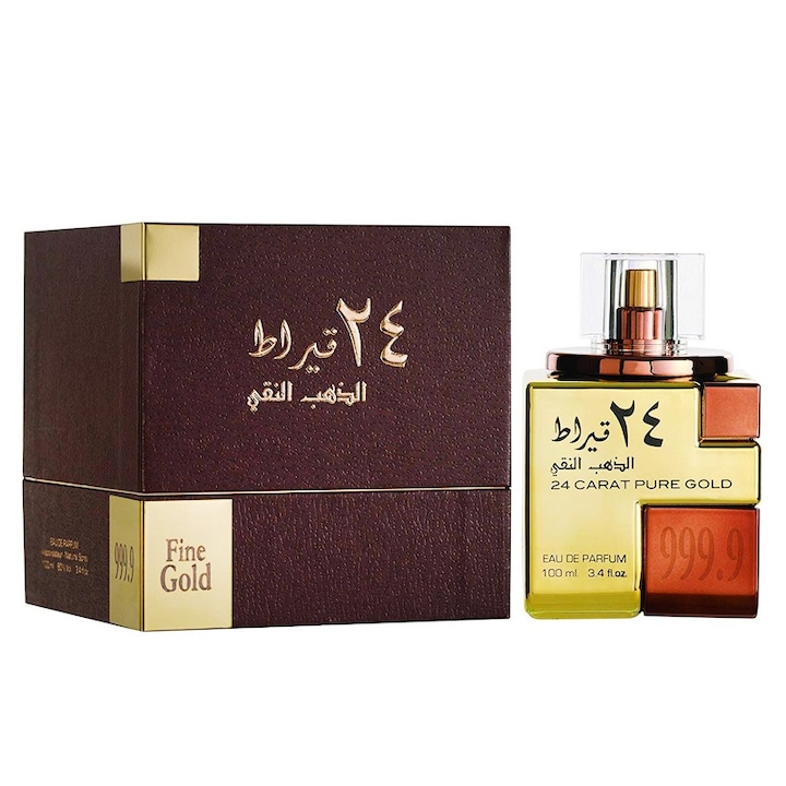 Lattafa Eau de Parfume, 24 Carat Pure Gold, Unisex, 100 ml