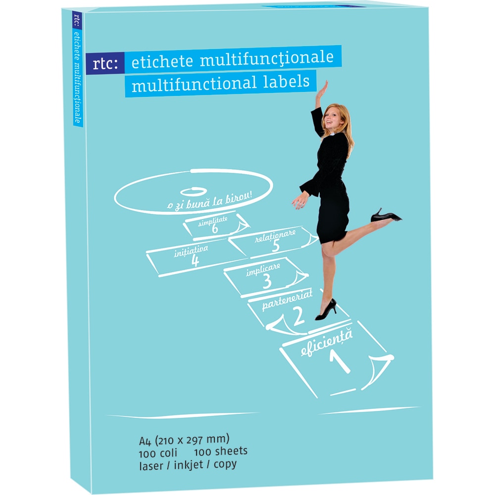 Etichete autoadezive RTC A4, 210mmX297mm,(100 buc./top)