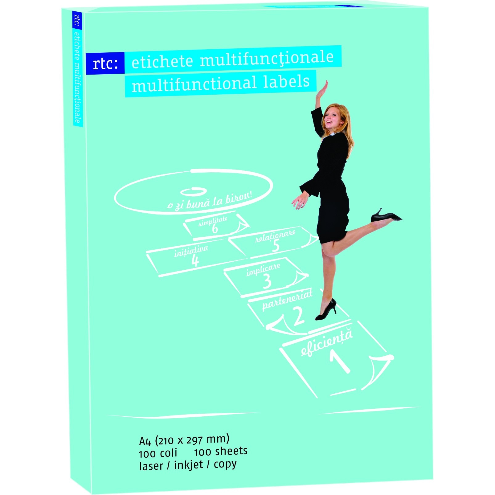 Etichete autoadezive RTC A4, 105mmX74mm,(800 buc./top)