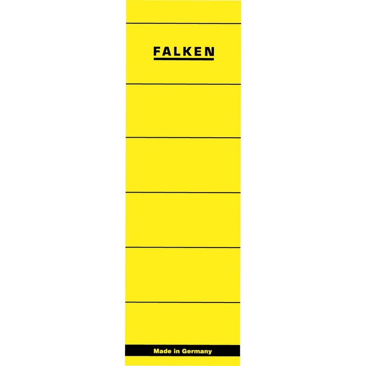 Etichete autoadezive pentru biblioraft 60 x 190 mm, galben, 10 buc/set