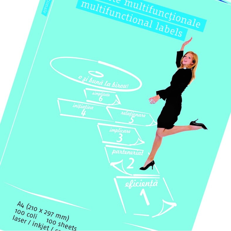 Etichete autoadezive A4, Apli, 4400 buc/top, 48.5 x 25.4 mm