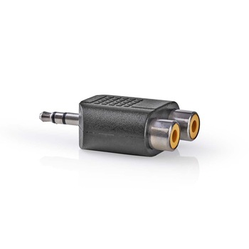 Adaptor Audio Stereo Jack 3.5mm tata - 2x RCA mama set 10 bucati Nedis Adaptor Audio Stereo Jack 3.5mm tata - 2x RCA mama set 10 bucati Nedis