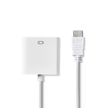 Adaptor HDMI - VGA 0.2m alb NEDIS Adaptor HDMI - VGA 0.2m alb NEDIS
