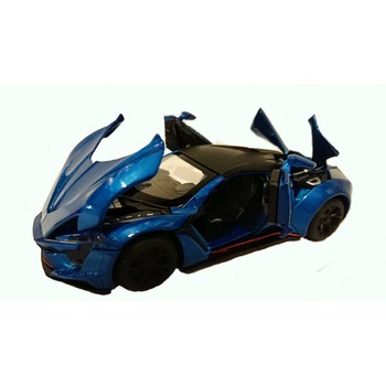 Masina metalica cu lumini si sunete,Lamborghini albastru, 1:32 Masina metalica cu lumini si sunete,Lamborghini albastru, 1:32