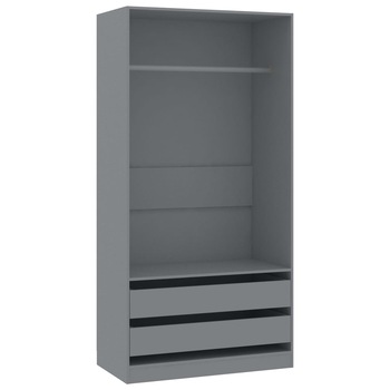 Dulap / sifonier vidaXL, PAL, 100 x 50 x 200 cm, Gri Dulap / sifonier vidaXL, PAL, 100 x 50 x 200 cm, Gri