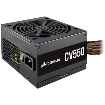 Sursa Corsair CV Series™ CV550, 80 Plus® Bronze, 550 W, Negru Sursa Corsair CV Series™ CV550, 80 Plus® Bronze, 550 W, Negru