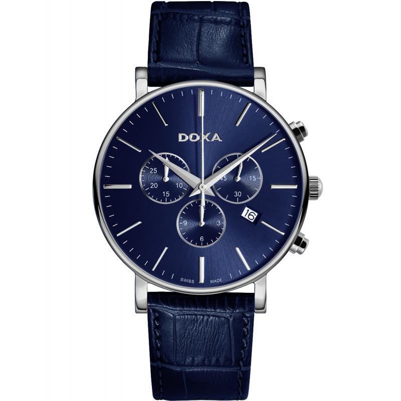 Ceas barbatesc Doxa 172.10.201.03 Quartz Argintiu