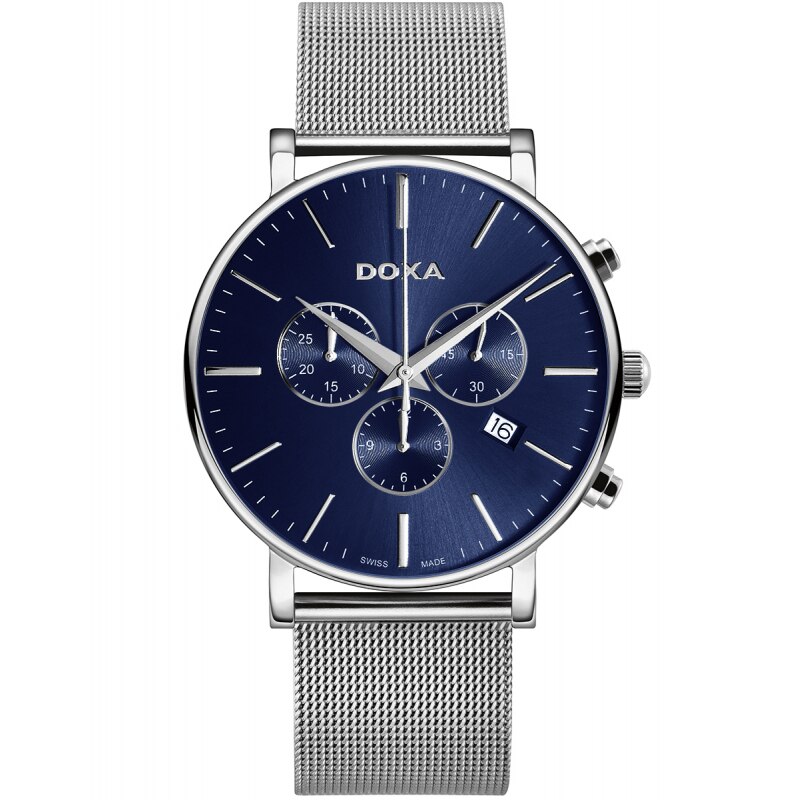 Ceas barbatesc Doxa 172.10.201.10 Quartz Argintiu