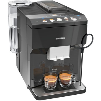 Espressor de cafea automat Siemens TP503R09, 1500W, 15 bar, Display CoffeeSelect, Functie OneTouch, Negru Espressor de cafea automat Siemens TP503R09, 1500W, 15 bar, Display CoffeeSelect, Functie OneTouch, Negru