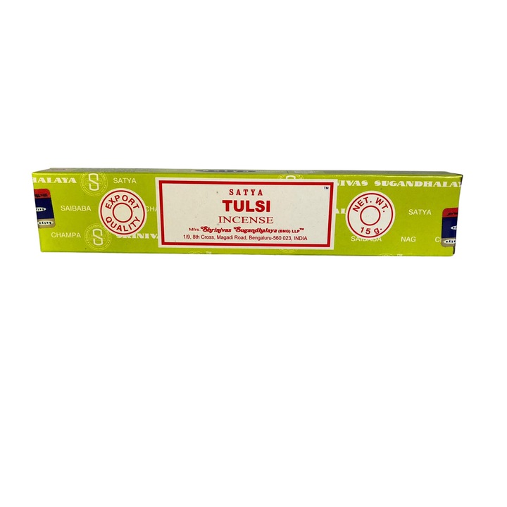 Betisoare Naturale Parfumate Tulsi, Satya 15g(12-15buc)