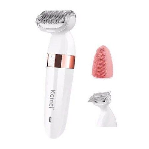 Epilator Kemei KM-3204 Satinelle Advanced Wet & Dry si Facial 2 in 1
