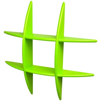 Raft pentru carti, suspendat, vidaXL, 60 x 11 x 60 cm, Verde Raft pentru carti, suspendat, vidaXL, 60 x 11 x 60 cm, Verde