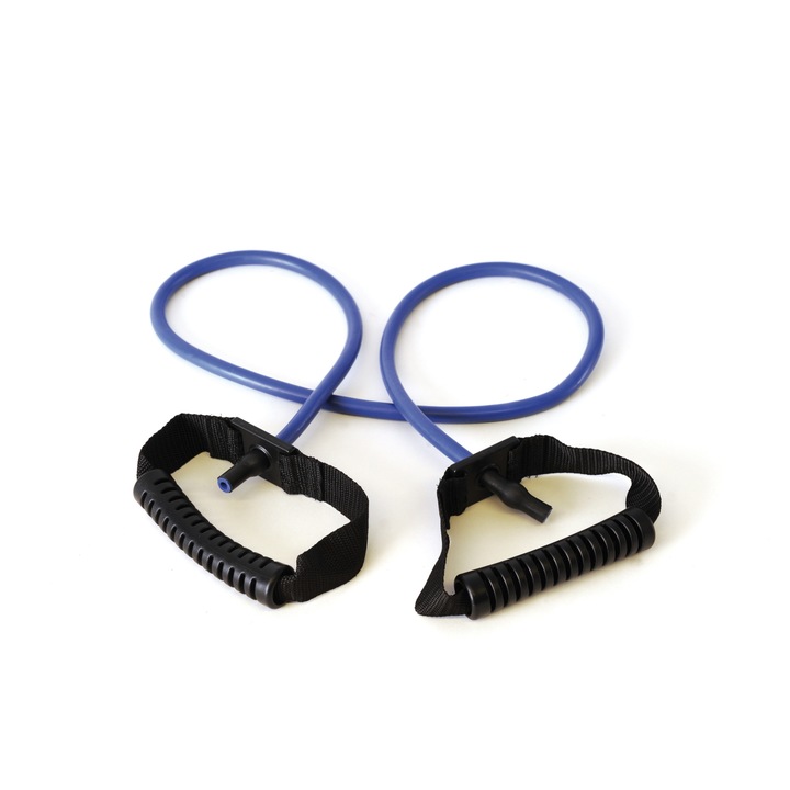 Tub elastic pentru antrenament si recuperare, albastru, rezistenta mare - Sissel Fit - Tubes