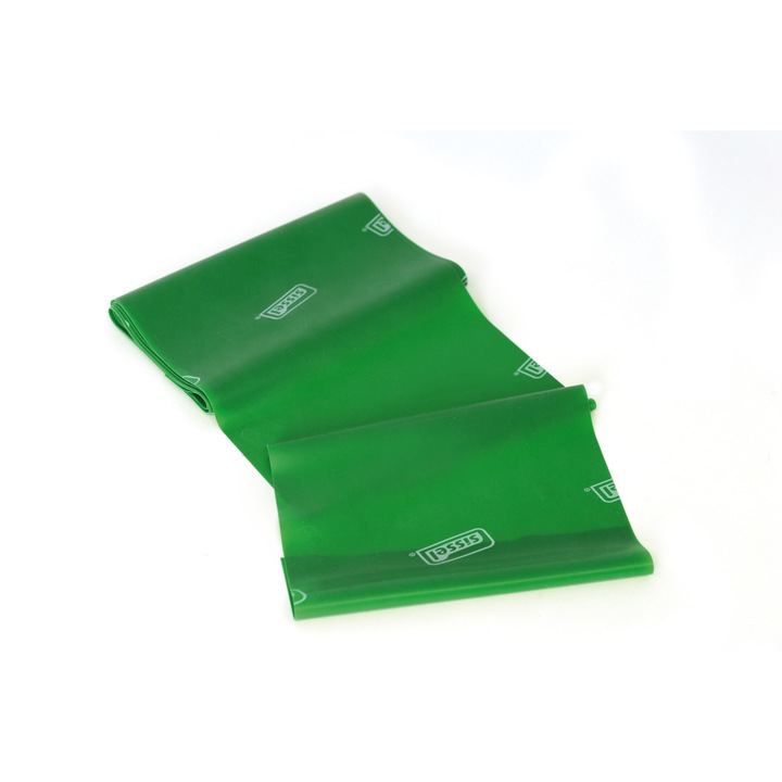 Banda elastica, verde, rezistenta ridicata, 7.5 cm x 2 m - Sissel Fitband