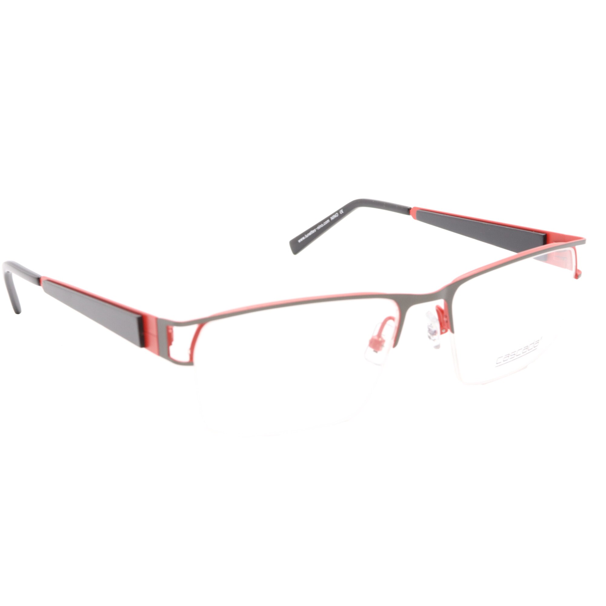 Rame ochelari de vedere, Cascada, Unisex, N164, 55mm, Gri/Rosu