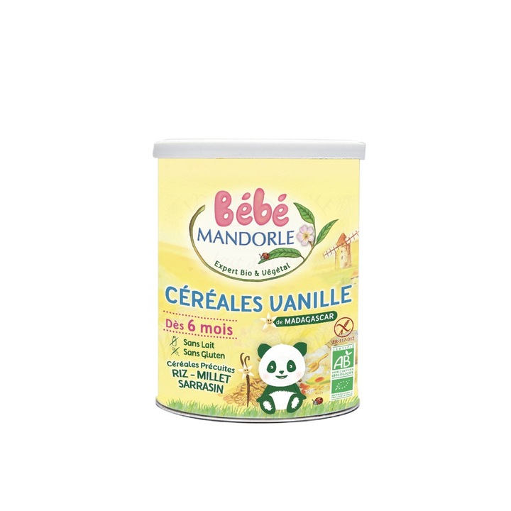 Cereale cu vanilie pentru bebelusi fara lactoza, fara gluten- de la 6 luni 400g