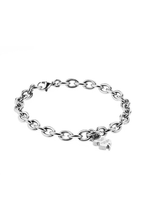 Victoria Walls, Bratara din otel inoxidabil, cu talisman Albion, Argintiu