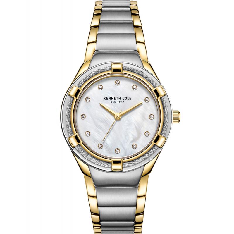 Ceas dama Kenneth Cole KC50981001 Quartz Argintiu, Auriu