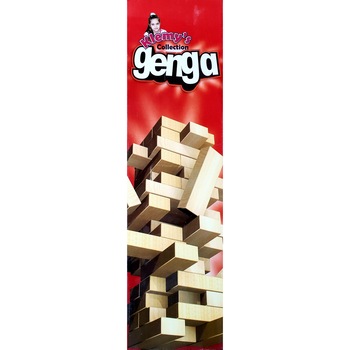 Joc de indemanare Jenga - Turnul instabil, Klemy'S Collection, 54 piese, din lemn, mare, 9x9x32 cm Joc de indemanare Jenga - Turnul instabil, Klemy'S Collection, 54 piese, din lemn, mare, 9x9x32 cm