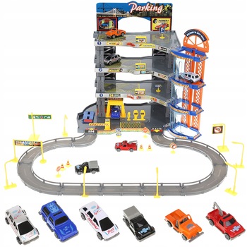Set de joaca complex idealSTORE Gear Car Parking, Dimensiuni 50.5 x 56 x 33 cm, Parcare pe 4 nivele cu lift mobil, spalatorie auto, semne, conuri de avertizare, lampi, bariera, Accesorizata cu 6 masinute diferite pentru o distractie garantata Set de joaca complex idealSTORE Gear Car Parking, Dimensiuni 50.5 x 56 x 33 cm, Parcare pe 4 nivele cu lift mobil, spalatorie auto, semne, conuri de avertizare, lampi, bariera, Accesorizata cu 6 masinute diferite pentru o distractie garantata