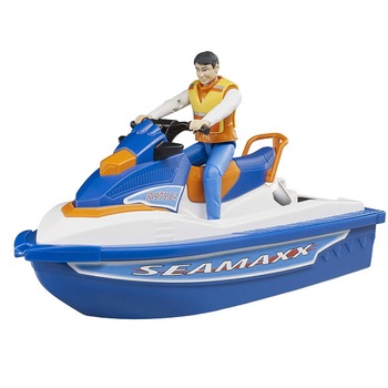 Jet-sky cu figurina Bruder, albastru Jet-sky cu figurina Bruder, albastru