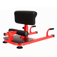 Aparat multifunctional, ZOCO BODY FIT, Abdomene si Genoflexiuni, Asigura executarea corecta a exercitilor, Directioneaza eficient efortul pe grupa musculara dorita, Practic si usor de utilizat, rosu cu negru