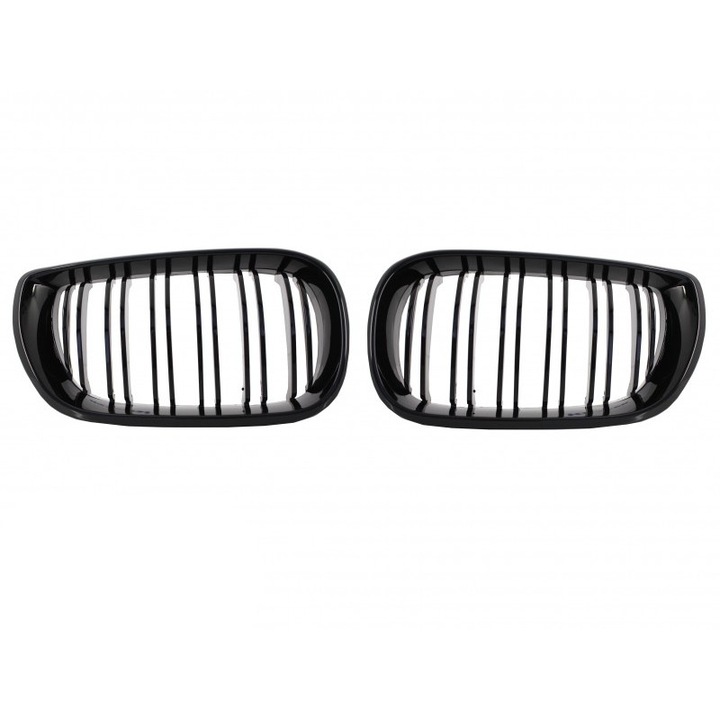 Grile BMW Seria 3 E46 4 USI (2001-2005) Facelift Negru Lucios