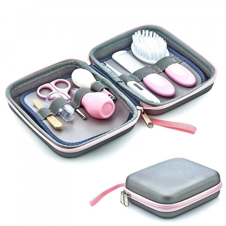 Комплект за грижа за бебето с 9 части BabyJem Grooming Set Pink