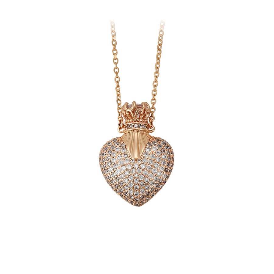 Colier Anebris Heartbeat,dublu placat Aur