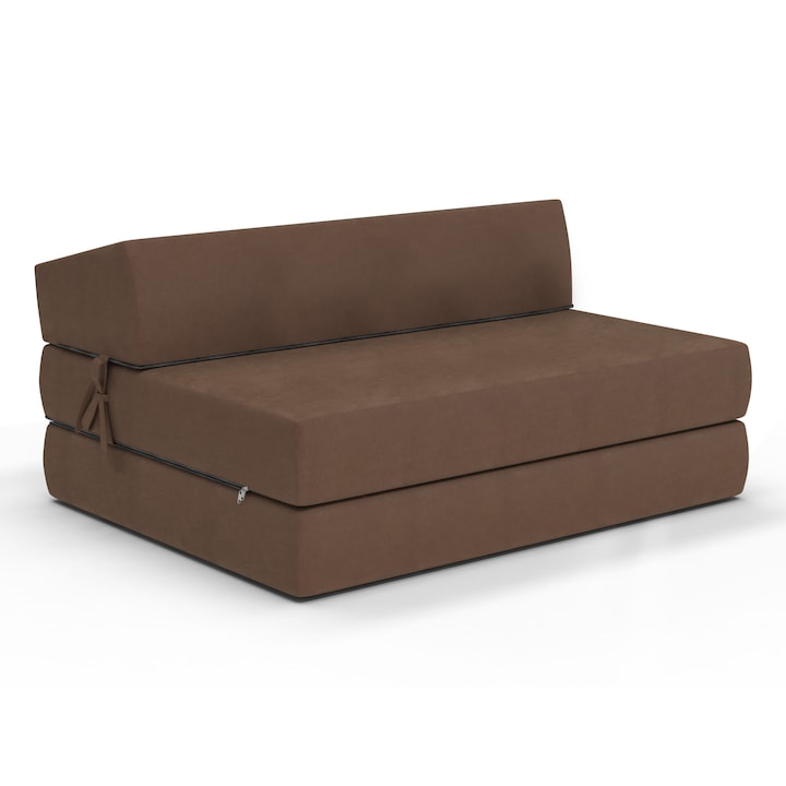 FDM Spij zdrowo Alex MINI Kihúzható kanapé típusú matrac gyerekeknek/serdülőknek, 120x200x9 cm, Barna, közepes keménységű