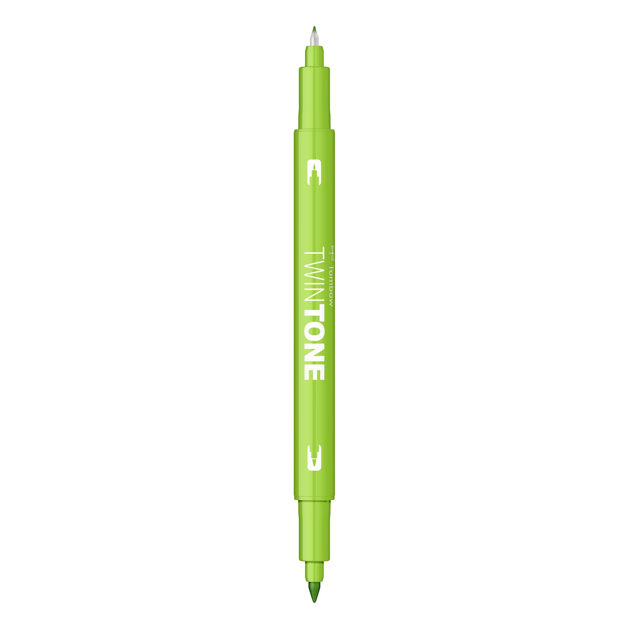 Marker Dual TwinTone Tombow 50 Lime Green, verde lime