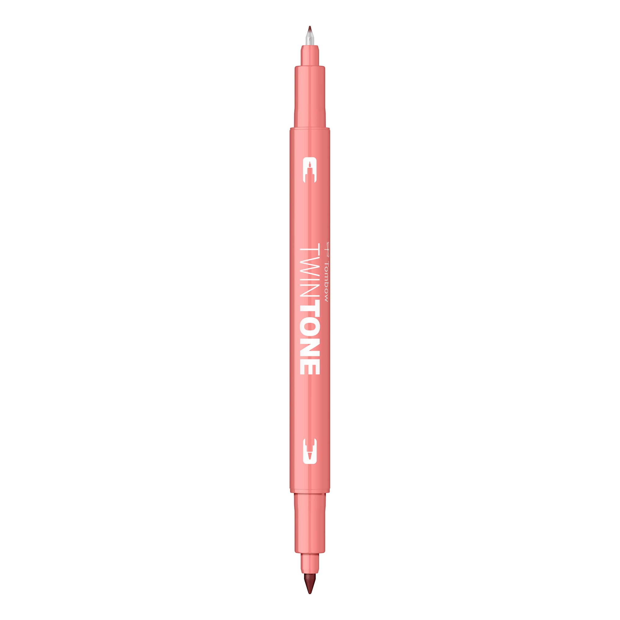 Marker Dual TwinTone Tombow 61 Peach Pink, roz piersica