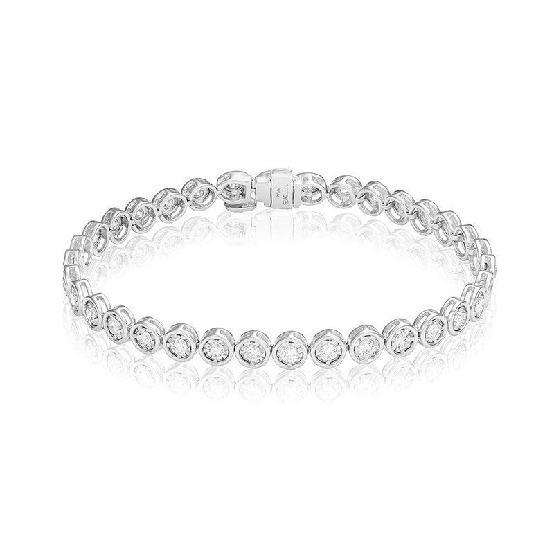 Bratara Tennis Blanco's Aur 18k Diamante, 17 BR-00689VL-W