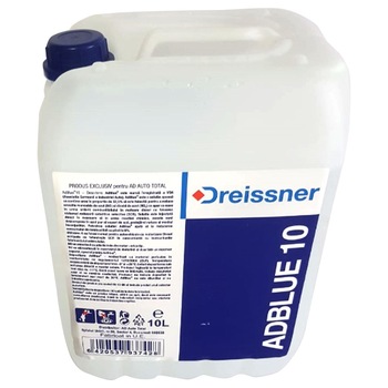 Aditiv AdBlue cu palnie umplere, 10L, pentru motoare diesel euro 6, Dreissner Aditiv AdBlue cu palnie umplere, 10L, pentru motoare diesel euro 6, Dreissner