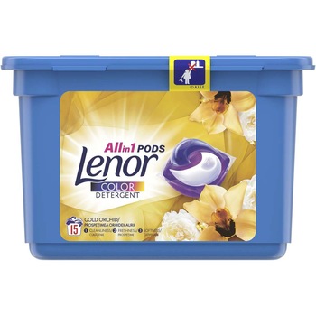 Detergent capsule Lenor All in One PODS Gold Orchid 15 spalari 15 buc Detergent capsule Lenor All in One PODS Gold Orchid 15 spalari 15 buc