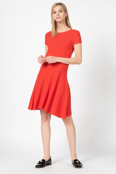 United Colors of Benetton, Rochie tricotata evazata, Rosu United Colors of Benetton, Rochie tricotata evazata, Rosu