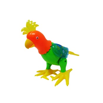 Jucarie Papagalul Muzical si Plimbaret, Verde Jucarie Papagalul Muzical si Plimbaret, Verde