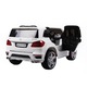 Masinuta Electrica XXL cu acumulator pentru copii NOVOKIDS™ Mercedes GL63 AMG, Roti din Cauciuc EVA, Melodii si USB, 3-8 ani, usi cu deschidere, Baterie12V, 2 Viteze, lungime 130 cm, 2 motoare, Alb