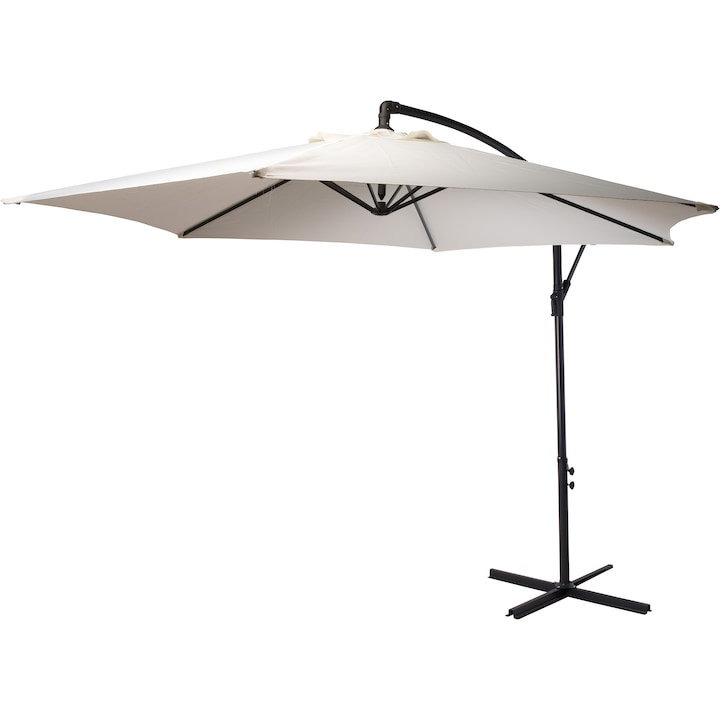 Окачен чадър, Ambiance, 300 см, Крем