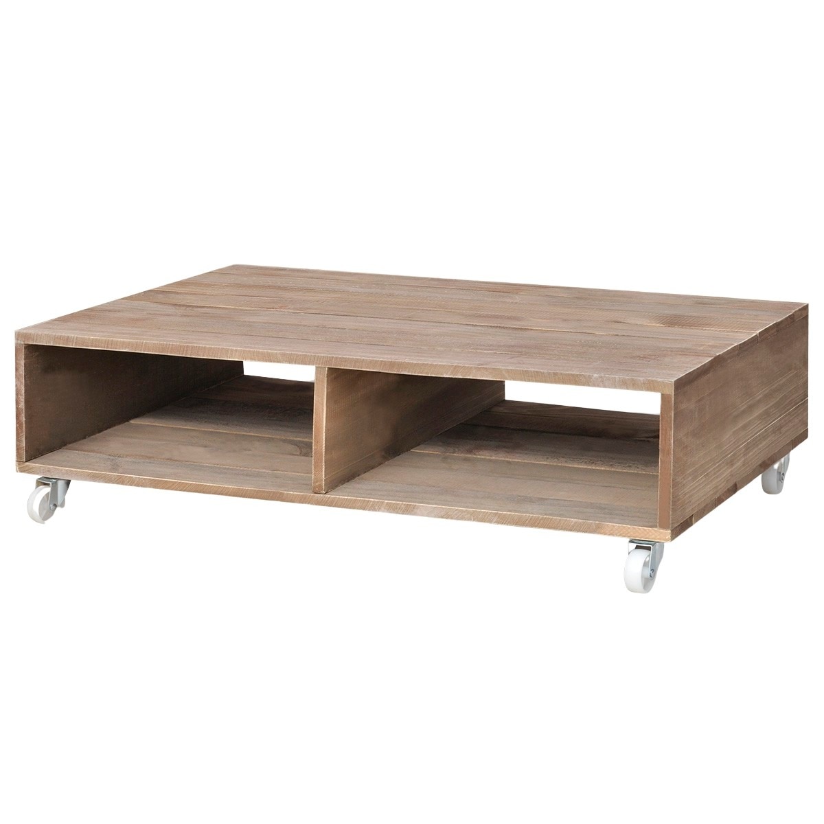 Masuta de cafea, vidaXL, Lemn solid, Maro, 87 x 56 x 25 cm