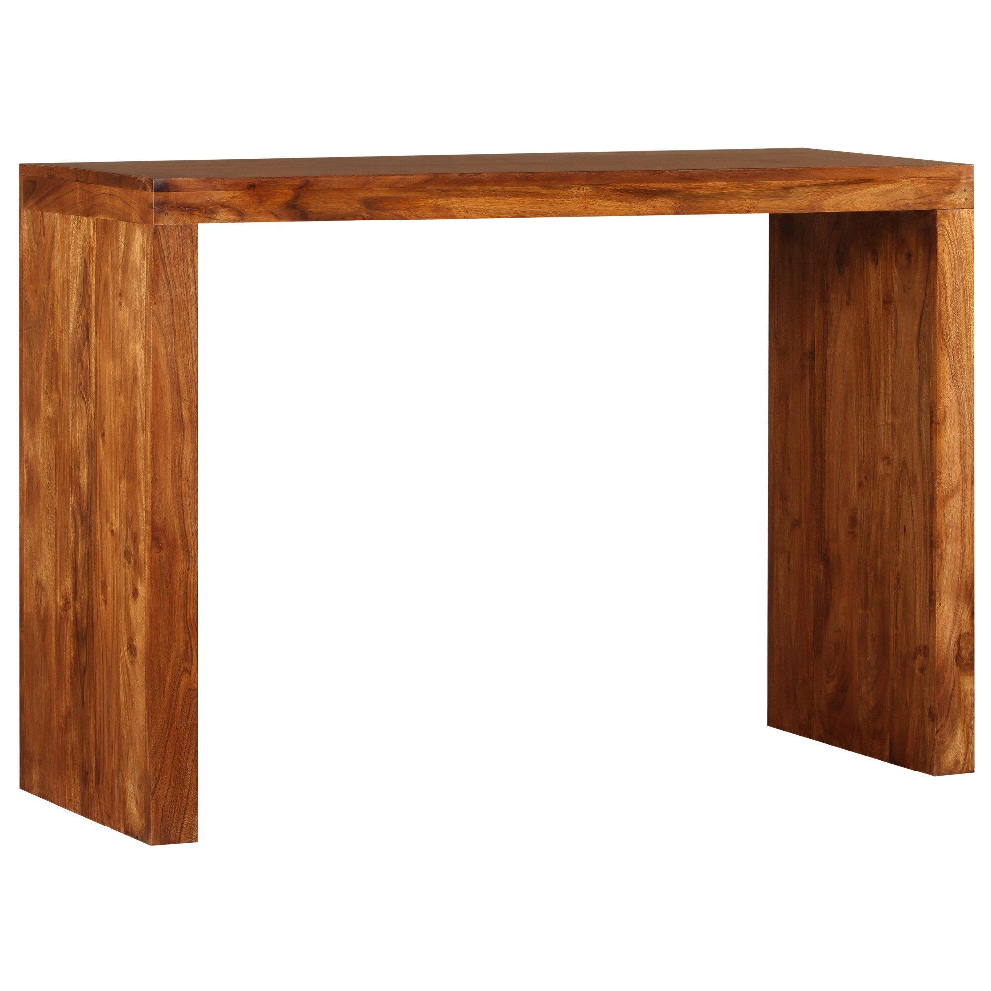 Masa consola din lemn de palisandru, vidaXL, Maro, 110 x 40 x 76 cm