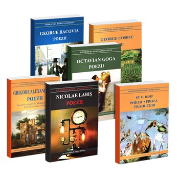 Pachet Poezii autori romani - N.Labis,G.Cosbuc,Gr.Alexandrescu,G.Bacovia,O.Goga,St.O.Iosif Pachet Poezii autori romani - N.Labis,G.Cosbuc,Gr.Alexandrescu,G.Bacovia,O.Goga,St.O.Iosif