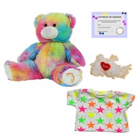 set jucarie de plus creativ ursulet curcubeu multicolor party plush 20 cm imagen 54_1_
0