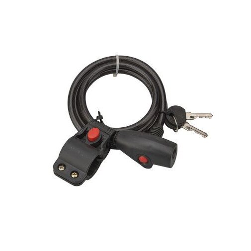 Antifurt bicicleta, cu cheie, TWISTY, Ø 8 mm, 150 cm