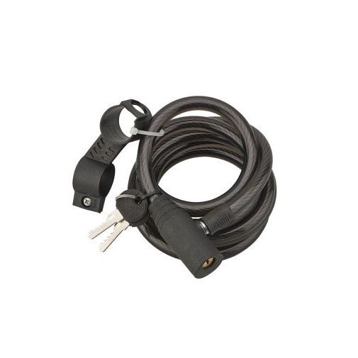 Antifurt bicicleta, cu cheie, TWISTY, Ø 12 mm, 180 cm