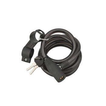 Antifurt bicicleta, cu cheie, TWISTY, Ø 12 mm, 180 cm Antifurt bicicleta, cu cheie, TWISTY, Ø 12 mm, 180 cm