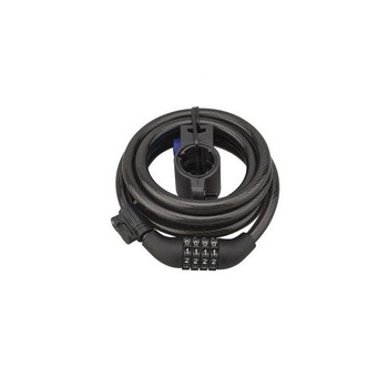 Antifurt bicicleta, cu cifru, TWISTY, Ø 10 mm, 180 cm Antifurt bicicleta, cu cifru, TWISTY, Ø 10 mm, 180 cm