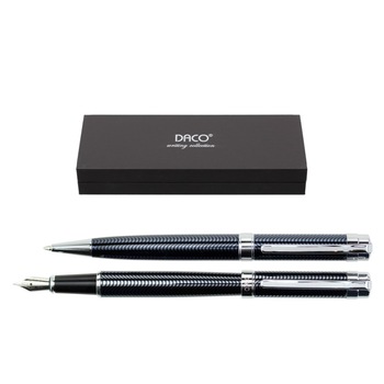 Set pix si stilou, Daco, Negru/Argintiu, SE276N Set pix si stilou, Daco, Negru/Argintiu, SE276N