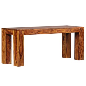 Canapea din lemn de palisandru, vidaXL, Maro, 110 x 35 x 45 cm Canapea din lemn de palisandru, vidaXL, Maro, 110 x 35 x 45 cm