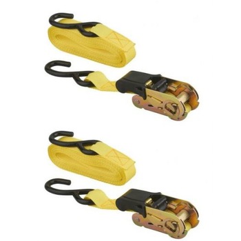 Set 2 chingi cu clichet si carlig, 25 mm x 5,00 m Set 2 chingi cu clichet si carlig, 25 mm x 5,00 m
